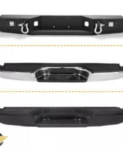 Complete Rear Bumper Assembly Steel For Toyota Tacoma 2005-2015 w/Led Lights