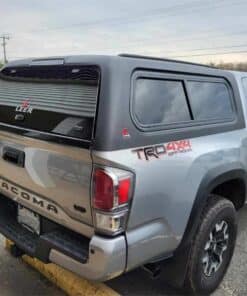 LEER 100XR-RXF TRUCK CAP 2016+ TOYOTA TACOMA DOUBLE CAB 5’2″ XB – EXTRA SHORT BED – RXF BLACK MATTE – 52TCDC16